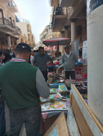  الأدارة العامة في بغداد/  يتواصل مع المثقفين في شارع المتنبي